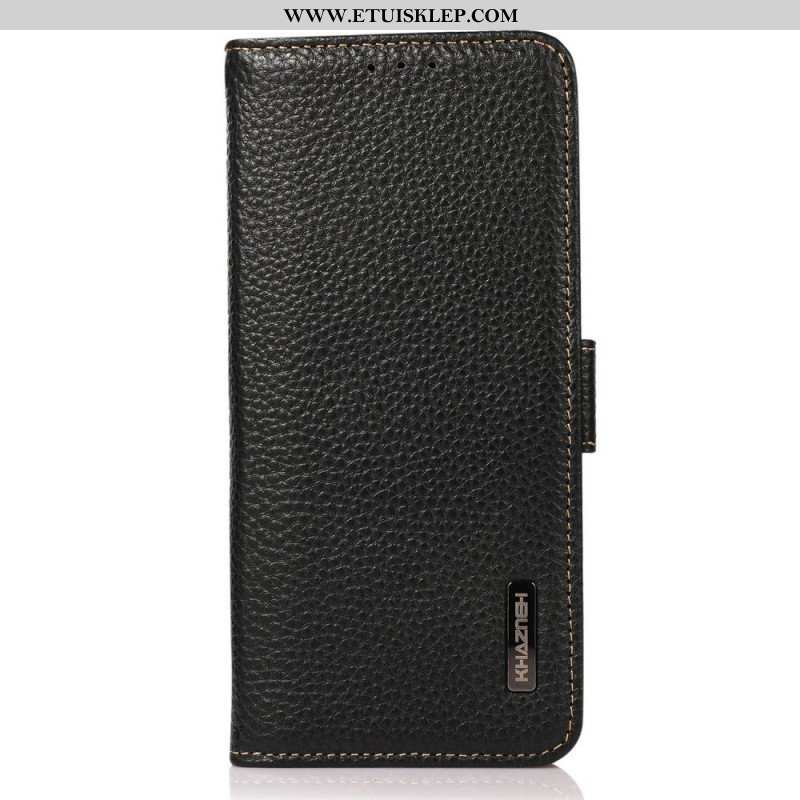 Etui Folio do Samsung Galaxy M53 5G Skóra Liczi Khazneh Rfid